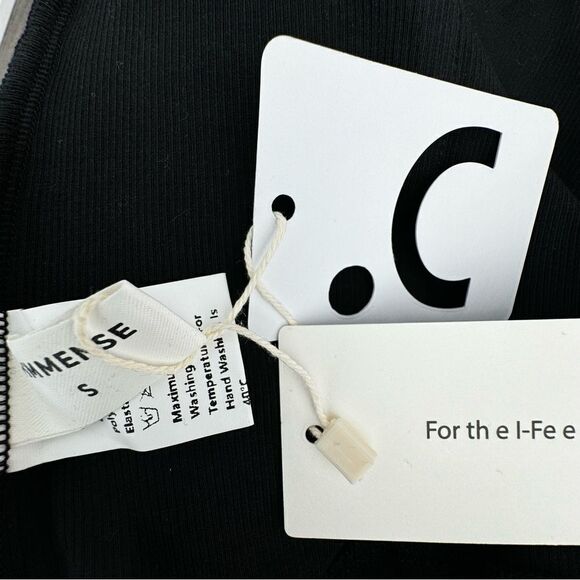 Commense Square Neck Corset Black Pull On Tank SZ S NWT - Picture 11 of 15